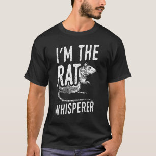 Camiseta Ratos Engraçados Eu sou o Rat Whisperer