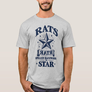 Camiseta Ratos Escrito ao Contrário é Brincadeira de Palavr