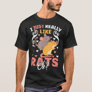 Camiseta Ratos Eu Gosto Muito De Ratos Ok Pet Owner