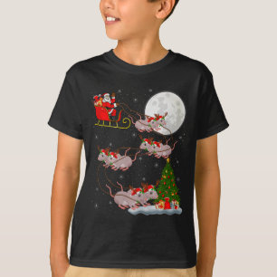 Camiseta Ratos Papai Noel Trenó Voador Divertido Mágico Nat