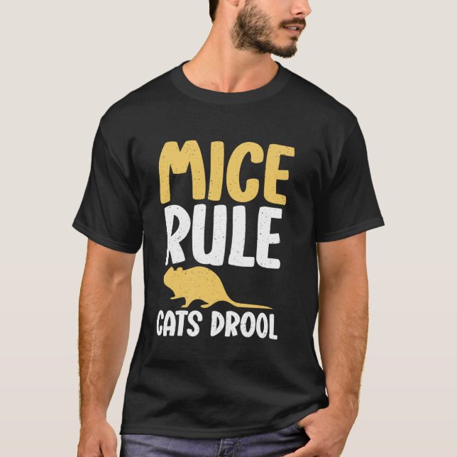 Camiseta Ratos Regem Gatos Babam Rato (Frente)