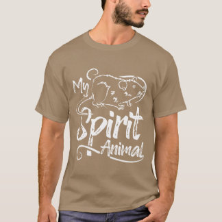 Camiseta Ratos são meu animal espiritual engraçado