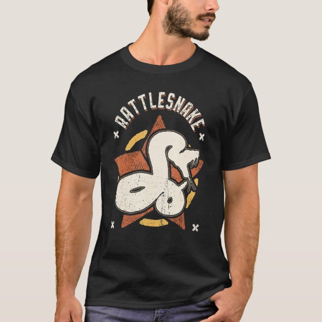 Camiseta Rattlesnake Vintage Retro Classic Animal (Frente)