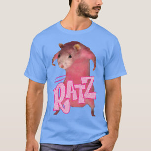 Camiseta Ratz Rosa Longa Memória Engraçada Rato Costume Fei