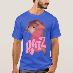 Camiseta Ratz Rosa Longa Memória Engraçada Rato Costume Fei