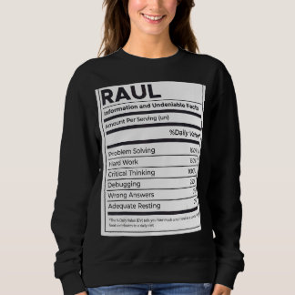 Camiseta Raul Nutrition Information Problem Solving Duro Wo