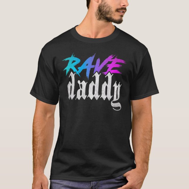 Camiseta Rave Pai Edm Music Festival Techno House Raver (Frente)