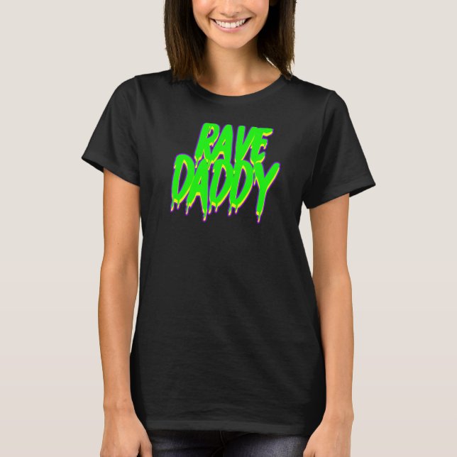 Camiseta Rave Pai Techno Rave Festival Party EDM Dance Ba (Frente)