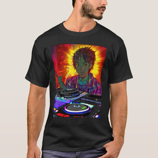 Camiseta Rave Party Psicodélico EDM Trance Club DJ design_2 (Frente)