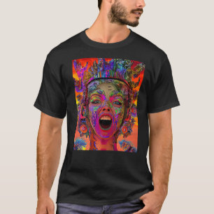 Camiseta Rave Party Psicodélico EDM Trance Club DJ design P