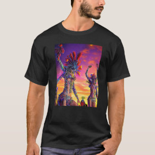 Camiseta Rave Party Psicodélico EDM Trance Club DJ design P