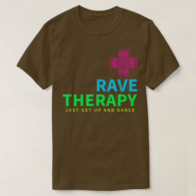 Camiseta Rave Therapy EDM House Music Techno Dubstep dos an (Frente do Design)