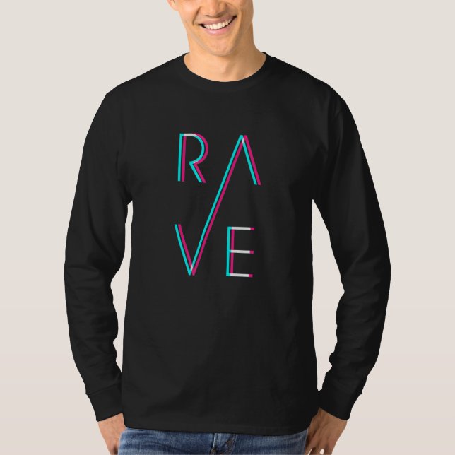 Camiseta RAVE Trippy Techno EDM Trance Goa Festival (Frente)