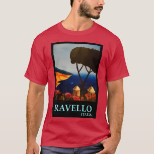 Camiseta Ravello Salerno Itália Vista da Costa Amalfi da Vi