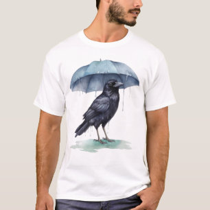 Camiseta Raven brincando na chuva com uma Novidade dos Guar