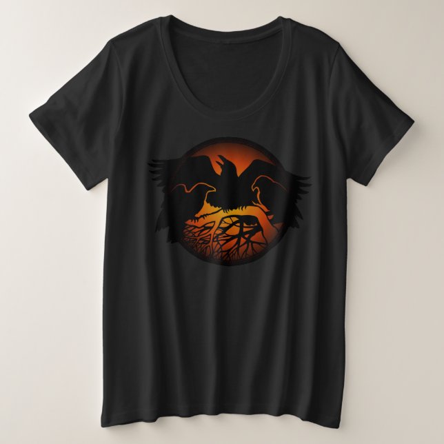 Camiseta Raven Camisa Mais Camiseta Raven Tamanho  (Frente do Design)