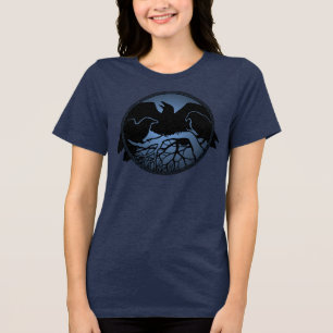 Camiseta Raven de uso feminino Camisas orgânicas d