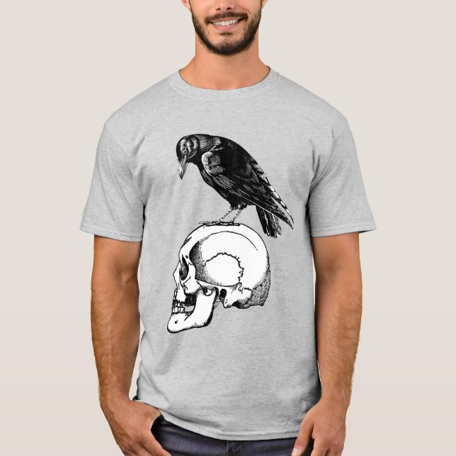 Camiseta Raven e Caveira (Frente)