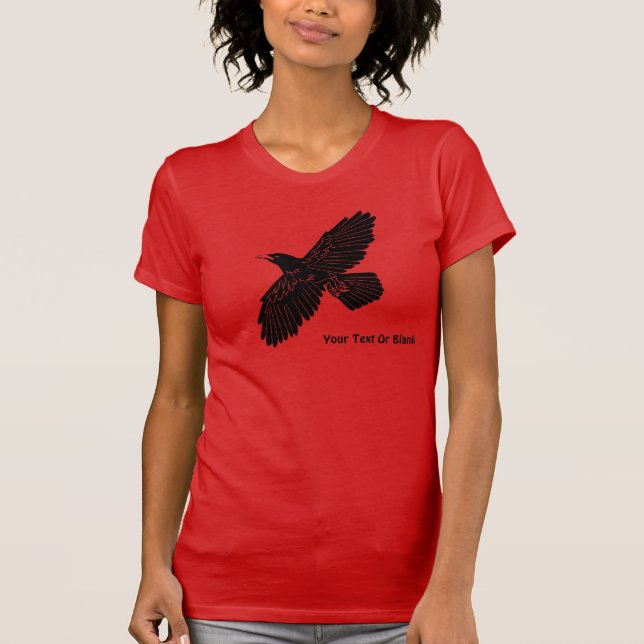 Camiseta Raven Em Vermelho (Frente)
