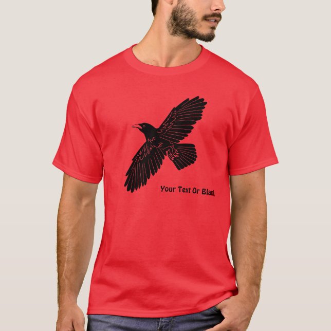 Camiseta Raven Em Vermelho (Frente)