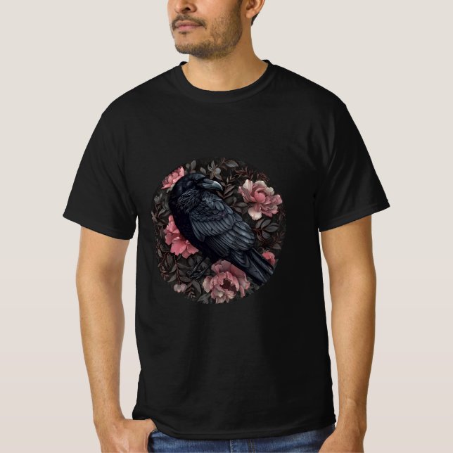 Camiseta Raven gothic vintage (Frente)