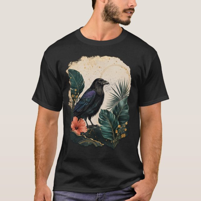 Camiseta Raven in the Emerald Garden (Frente)