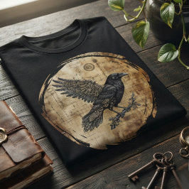 Camiseta Raven Steampunk Gótico