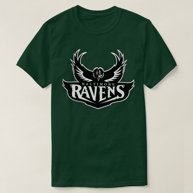 Camiseta Ravens bw (Frente do Design)