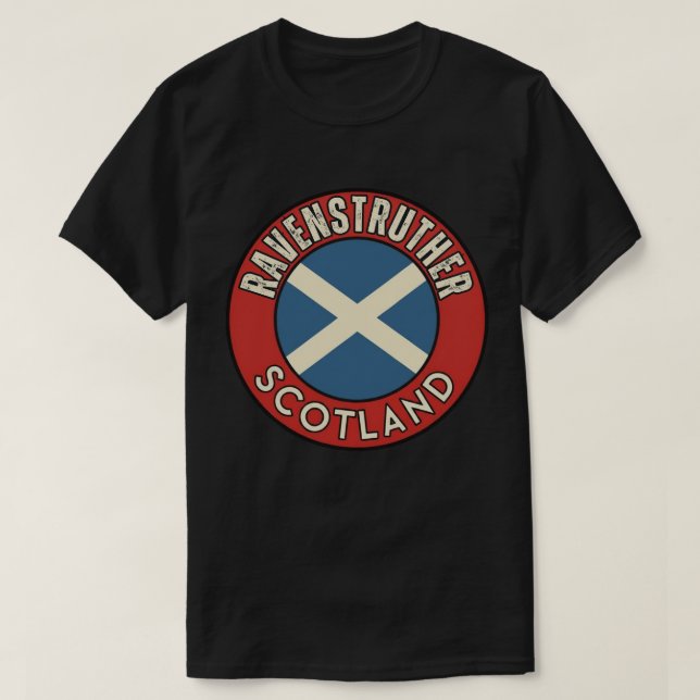 Camiseta Ravenstruther, Escócia (Frente do Design)