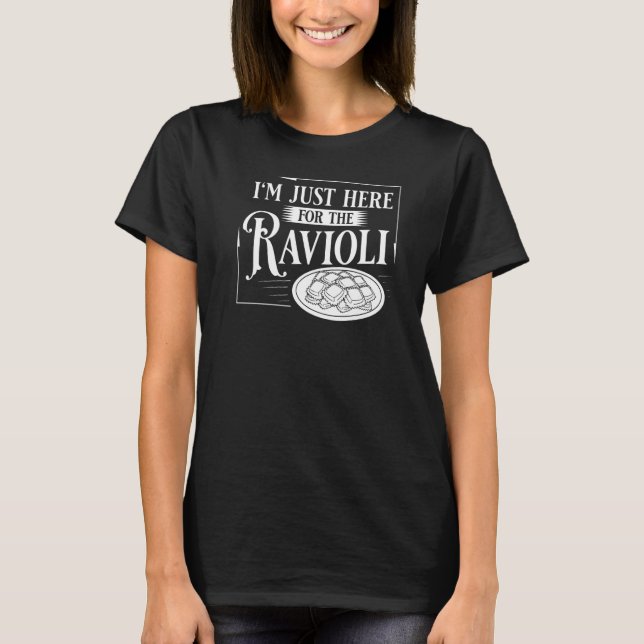 Camiseta Ravioli Pasta Enchimento Recebe Noodles De Criador (Frente)
