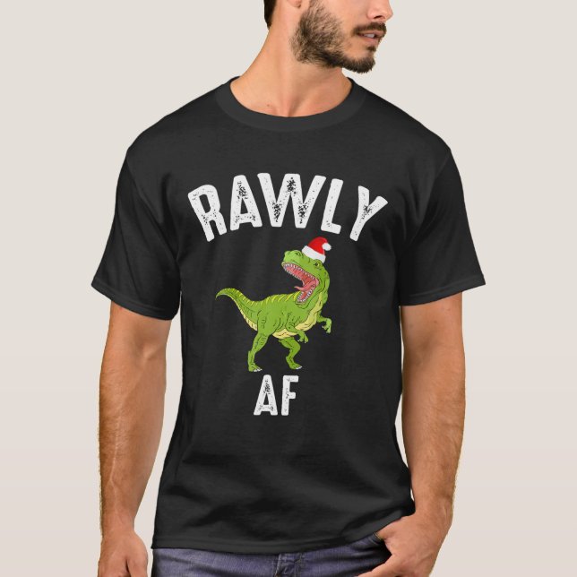 Camiseta Rawly AF Engraçado Dinossauro Figurino Pajama G (Frente)