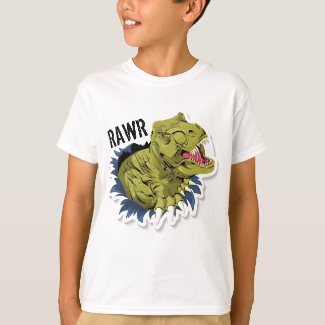 Camiseta Rawr Dinossauro  (Frente)