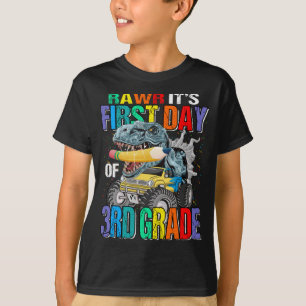 Camiseta Rawr É O Primeiro Dia do Caminhão Monstro do 3º