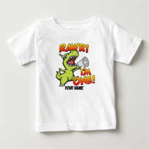 Camiseta Rawr Eu sou um dinossauro
