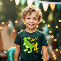 Rawr eu tenho 4 Aniversário de 4 anos Presente de 