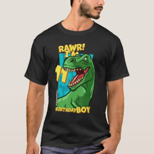 Camiseta Rawr I'm 11 Birthday Boys 11 Birthday Dino Tyra