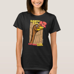 Camiseta Rawr I'm 12 Birthday Girls 12 Birthday Dino Gall