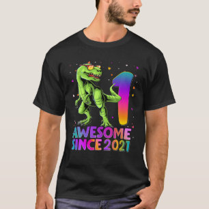 Camiseta Rawr I'm 1 Crianças 1 ano primeiro aniversario Bo