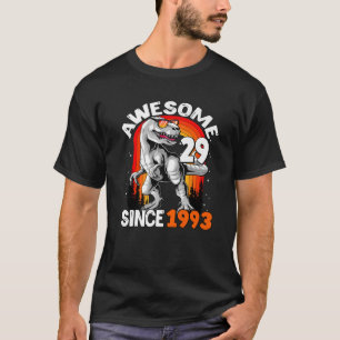 Camiseta Rawr I'm 29 Kids 29 anos 29º aniversário Boy T R