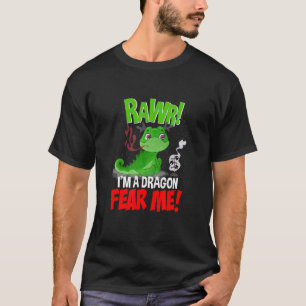 Camiseta Rawr I'm Dragon Fantasy Creature Cute Art