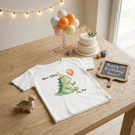 Camiseta Rawr Means I'm One Dinosaur Baby First Birthday