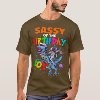 Camiseta Rawr Sassy Do Astronauta Do Astronauta De Aniversá