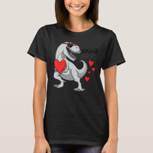 Camiseta Rawr T Rex Girls Boys Kids Dinossaur Dia de os nam