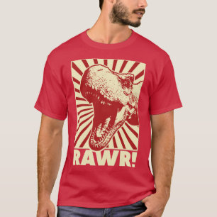 Camiseta RAWR Tyrannosaurus Rex TRex Vintage Retro T Rex