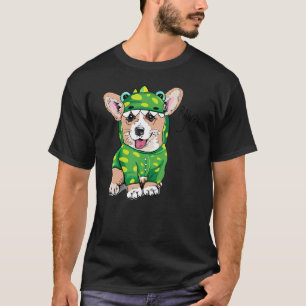 Camiseta Rawr Welsh Corgi Dinossaur - Cão Figurino