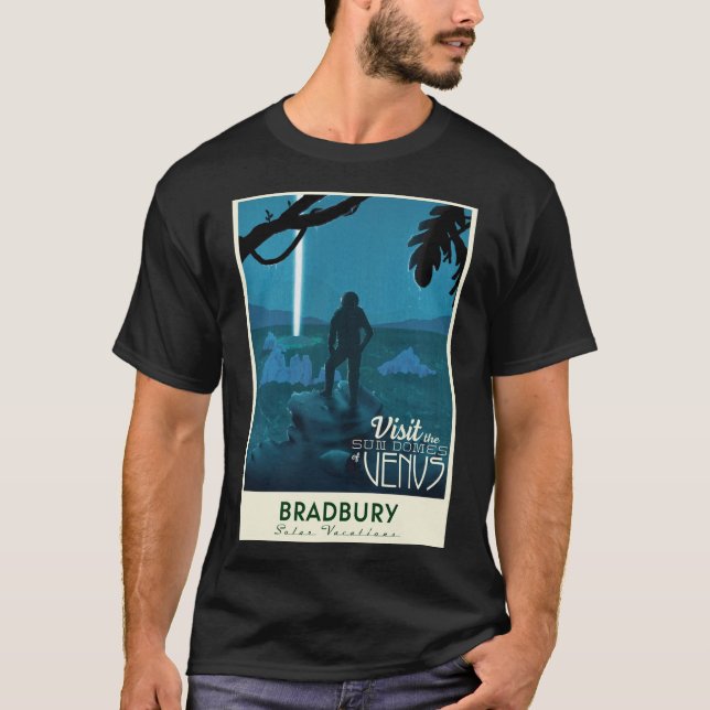 Camiseta Ray Bradbury - Viagem da "Chuva Longa"   (Frente)