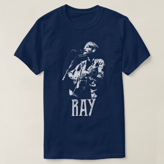 Camiseta Ray Lamontagne White Stencil1 (Frente do Design)