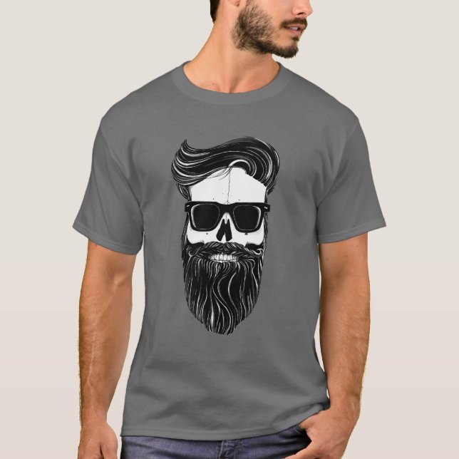 Camiseta Ray's black bearded skull (Frente)