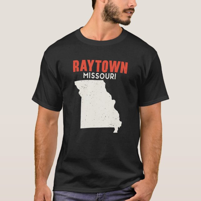 Camiseta Raytown Missouri EUA State America Viagem Missouri (Frente)