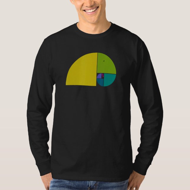 Camiseta Razão Áurea Elefante Espiral de Fibonacci 1 Ventoi (Frente)